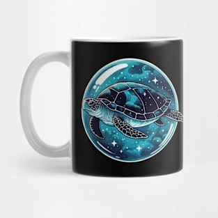 Space Bubble Turtle Mug